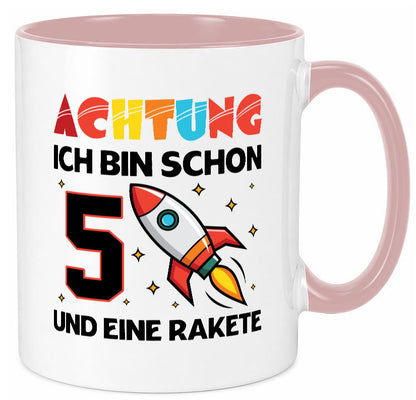 5. Geburtstag | Rakete Weltraum 5 Jahre Galaxy lustig Geschenkidee Geschenk