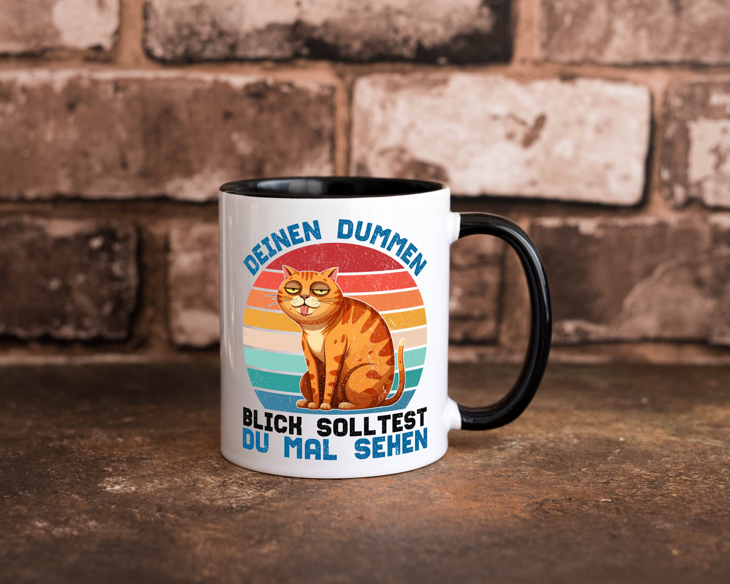 Deinen dummen Blick solltest du mal sehen | Katze Geschenkidee Tierliebhaber