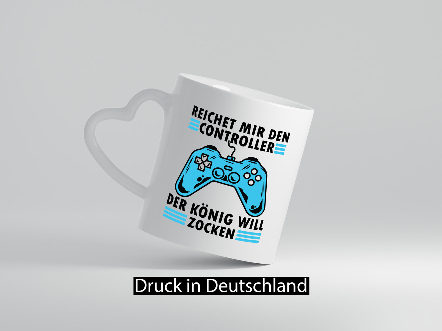 König will zocken | Controller Geschenk Humor Geschenkidee lustiger Spruch Tasse