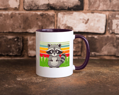 Waschbär | Vintage v2 lustiger Spruch Geschenk Humor Geschenkidee Tasse