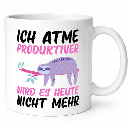 Ich atme | Produktivität schlafendes Faultier Faulpelz Humor Tierliebhaber