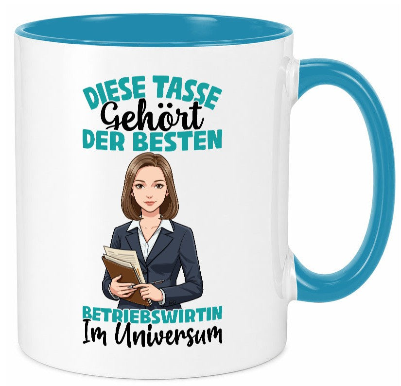 Im Universum: Betriebswirtin | Betriebswirtschaft Geschenk Humor Geschenkidee Tasse