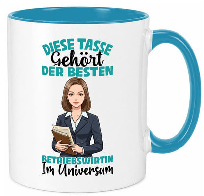 Im Universum: Betriebswirtin | Betriebswirtschaft Geschenk Humor Geschenkidee Tasse
