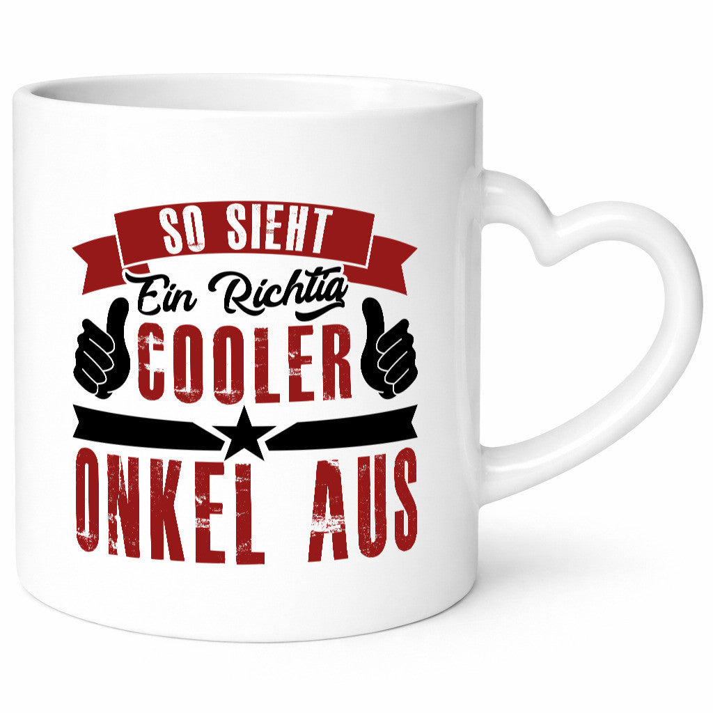 So sieht ein richtig cooler Onkel aus | lustig Humor Geschenkidee Geschenk Tasse