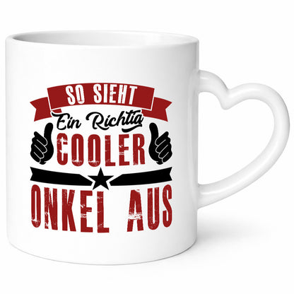 So sieht ein richtig cooler Onkel aus | lustig Humor Geschenkidee Geschenk Tasse