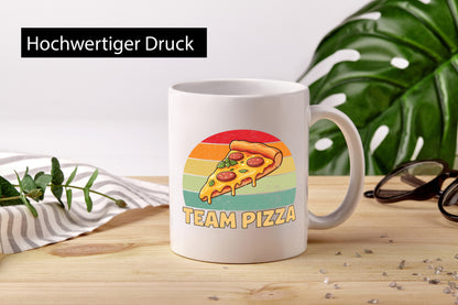 Team Pizza | Pizzaliebhaber Lover v2 Geschenkidee Humor Tasse
