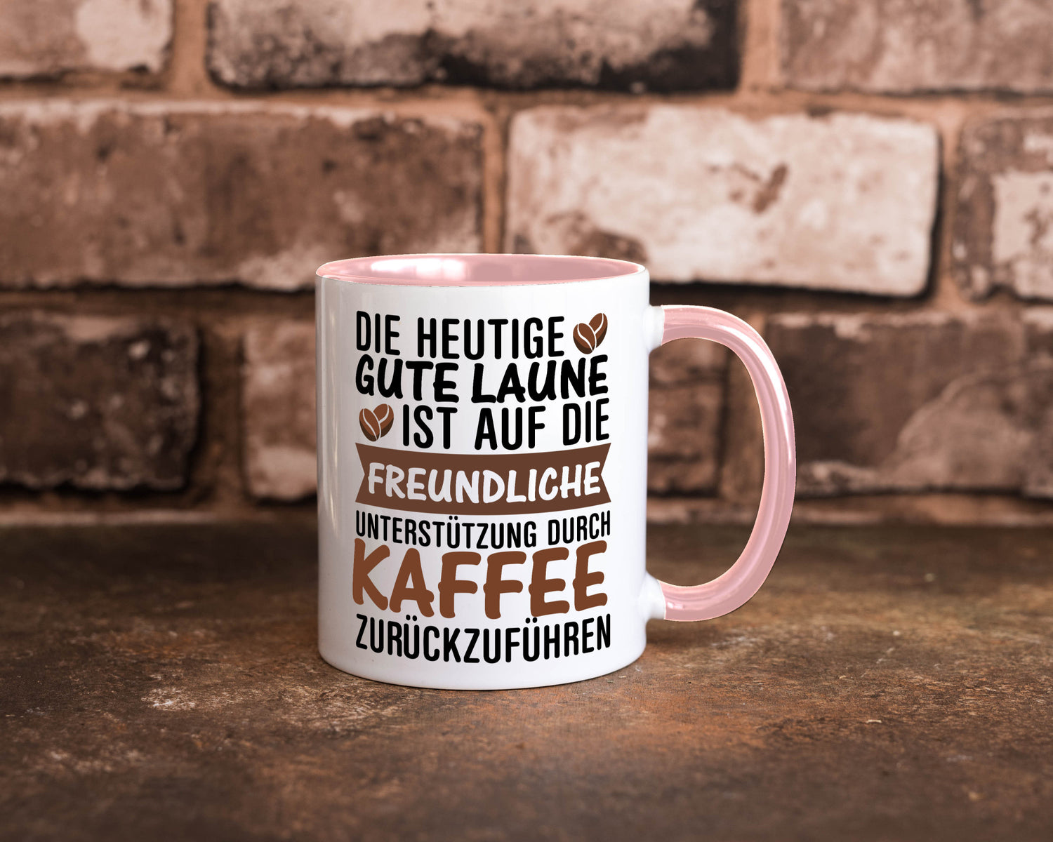 Unterstützung durch Kaffee | Kaffeliebhaber gute Laune Geschenk Humor