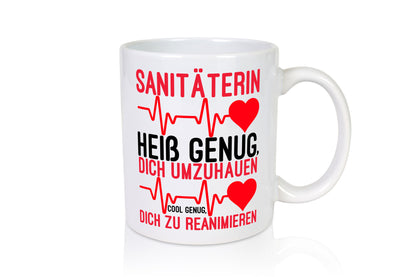 Heiße Sanitäterin | Reanimation Puls Rettungsdienst lustiger Spruch Geschenk