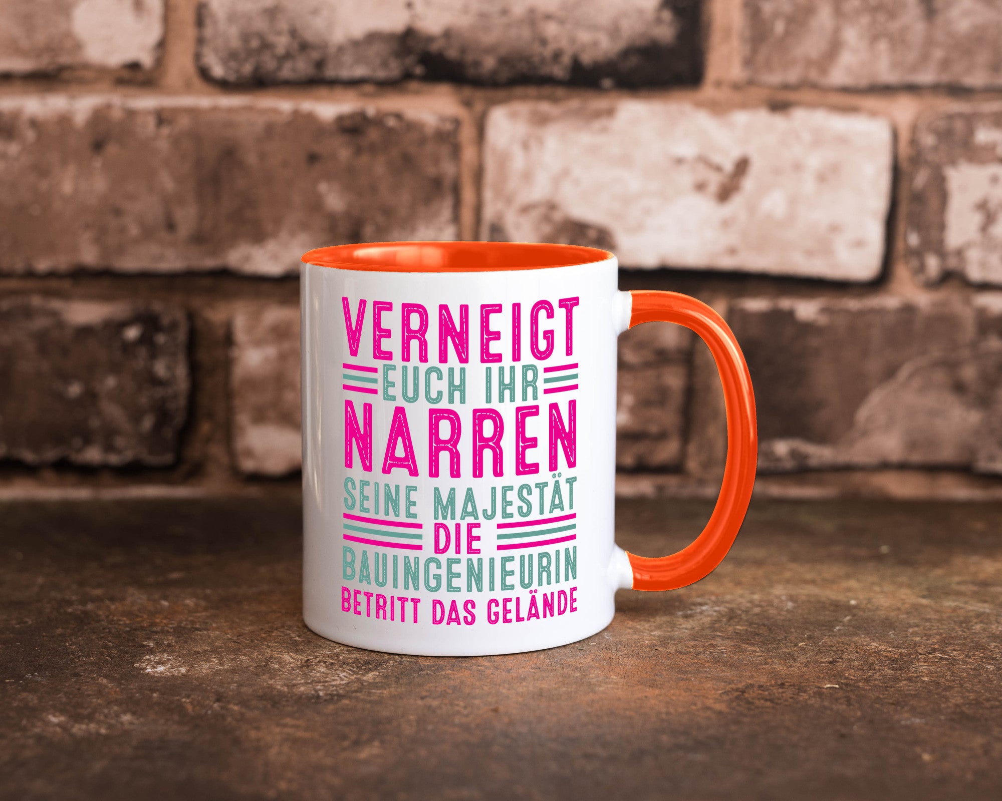 Verneigt euch: Bauingenieurin | Ingenieurin Geschenkidee Humor Tasse