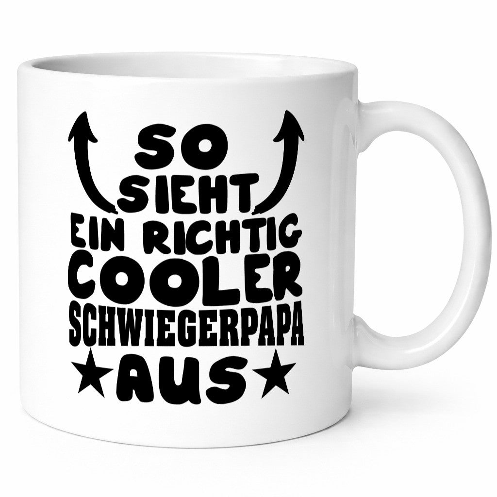 Richtig cooler Schwiegerpapa | Schwiegervater Tasse Geschenk Familie