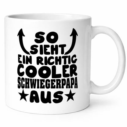 Richtig cooler Schwiegerpapa | Schwiegervater Tasse Geschenk Familie