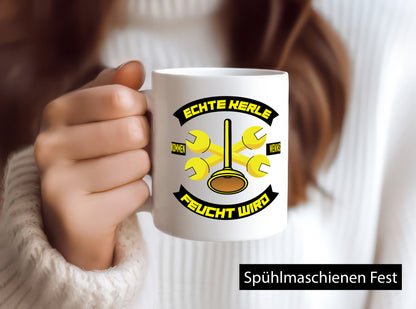 Klempner | Echte Kerle kommen wenns feucht wird Geschenk Humor Geschenkidee
