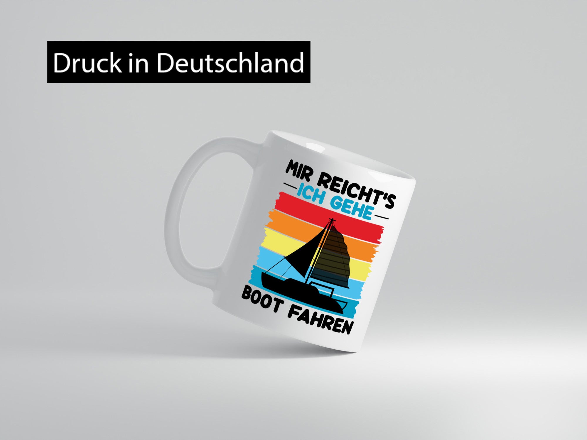 Mir reichts ich geh Boot Fahren | Bootsfahrer Motorboot v2 Humor Geschenkidee