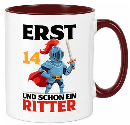 14. Geburtstag | 14 Jahre und schon ein Ritter Humor Geschenkidee Tasse