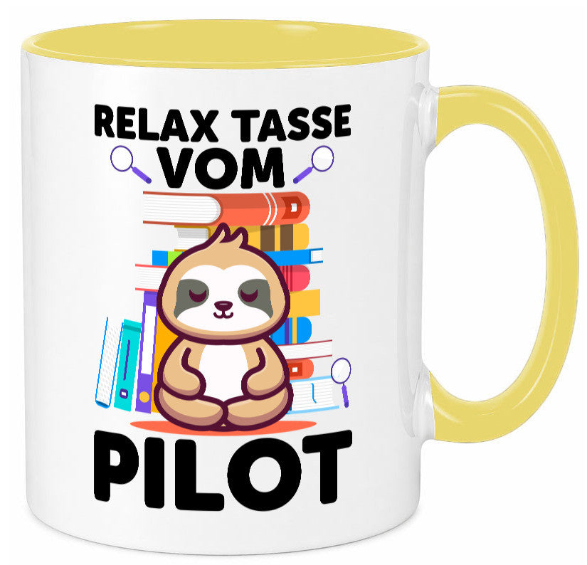 Relax Tasse: Pilot | Flugzeug Piloten lustiger Spruch Geschenk Humor