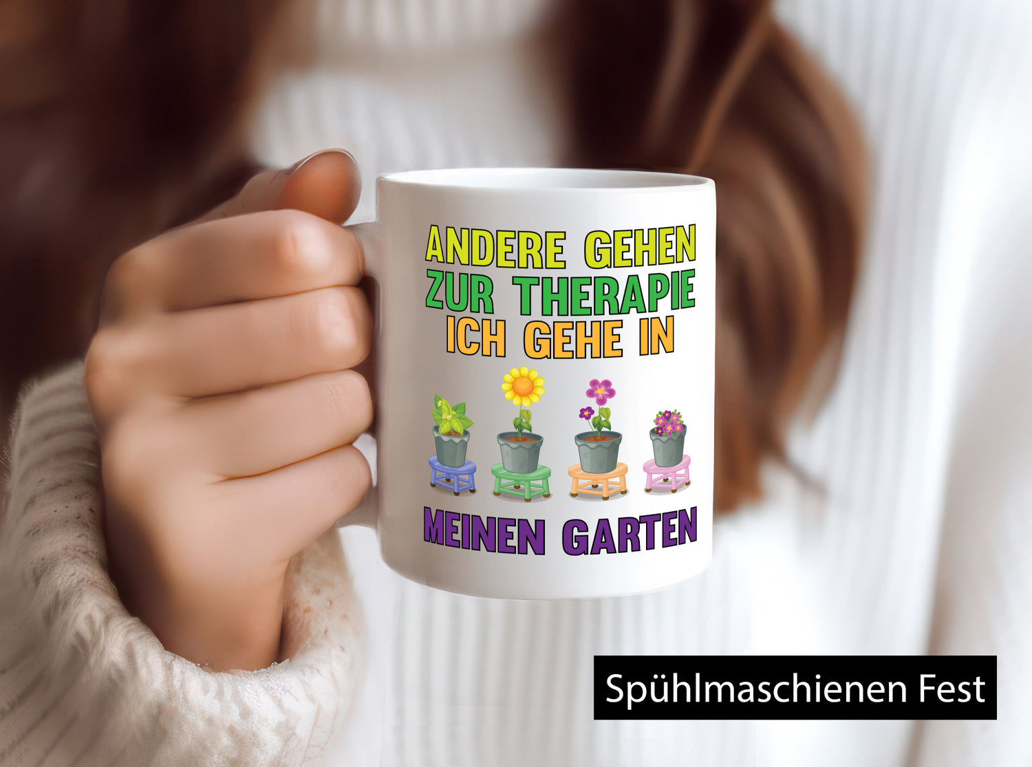 Andere gehen zur Therapie ich gehe in meinen Garten lustiger Spruch Geschenk