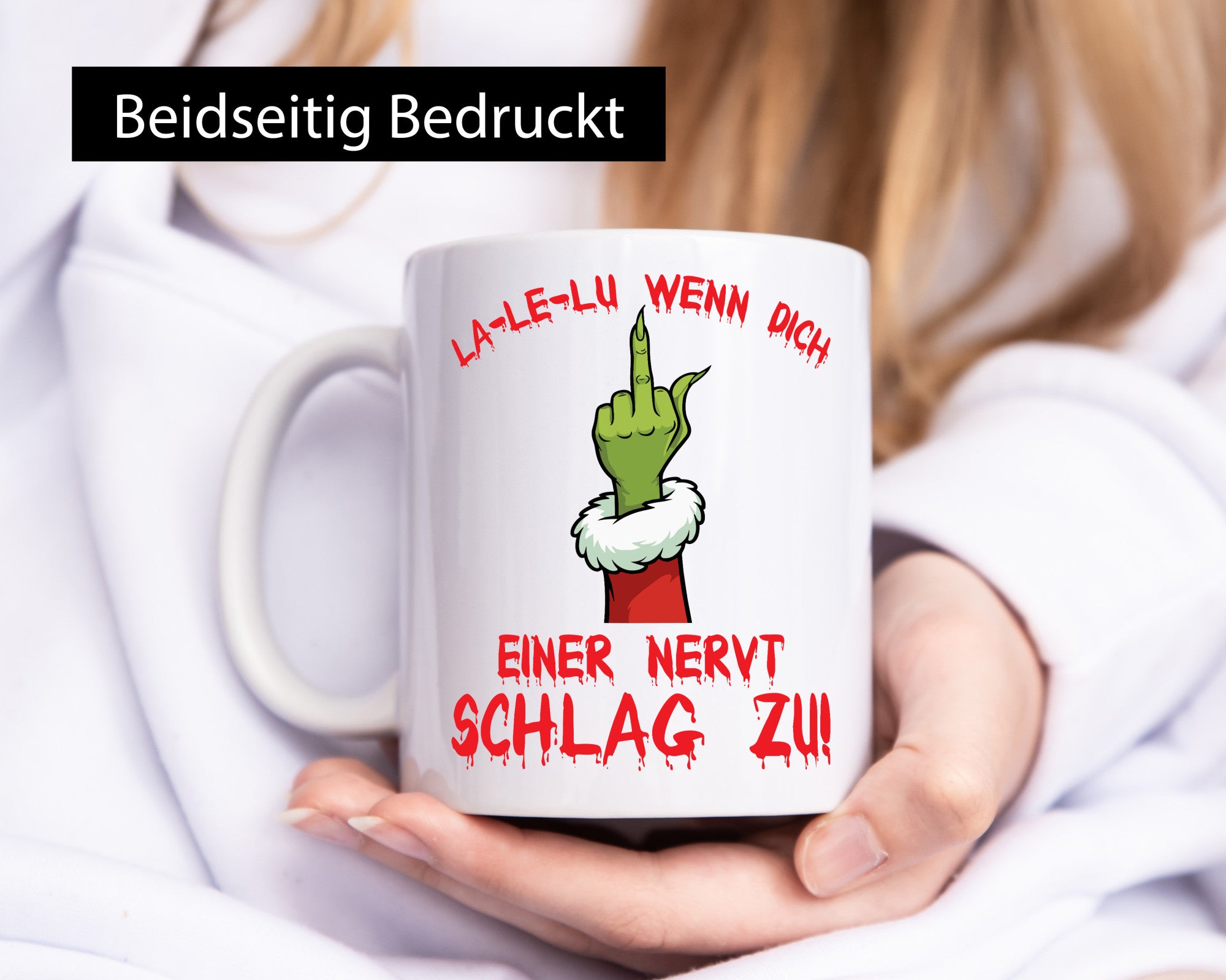 La Le Lu | Weihnachten Weihnachtsmuffel Lichter vl13 Geschenkidee Humor Tasse