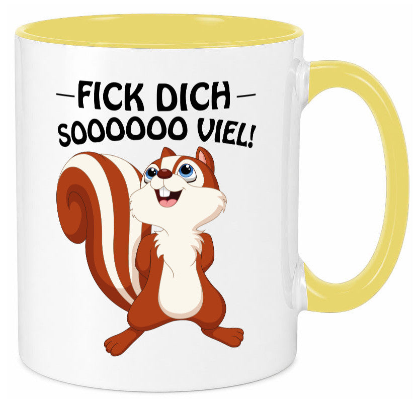 Fick dich so viel Geschenk Humor Geschenkidee lustiger Spruch Tasse
