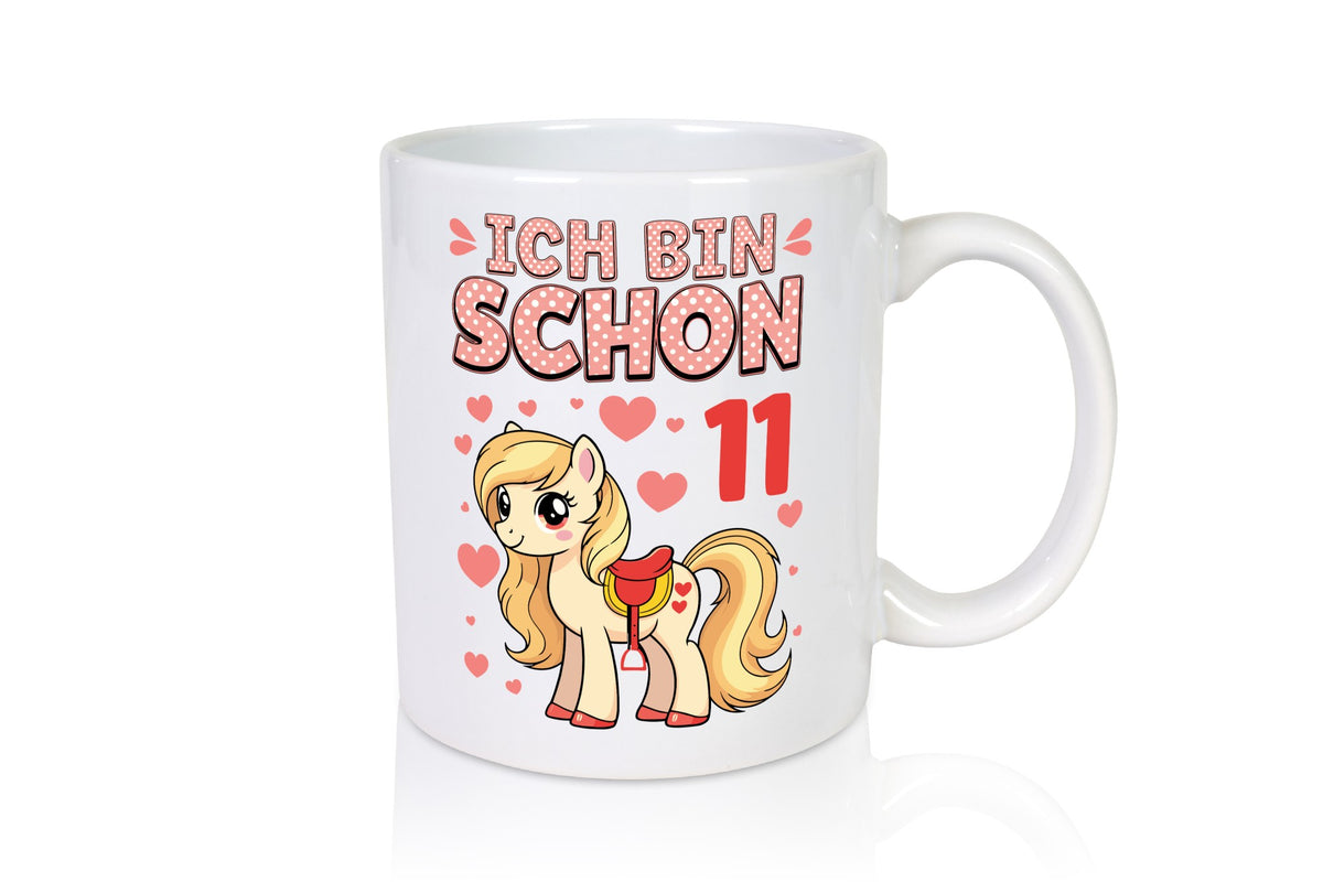 11. Geburtstag | 11 Jahre Mädchen Reiten Pony Geschenkidee Humor Tasse