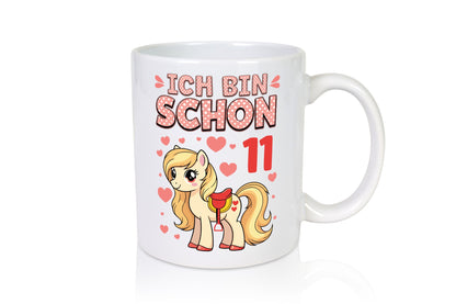 11. Geburtstag | 11 Jahre Mädchen Reiten Pony Geschenkidee Humor Tasse