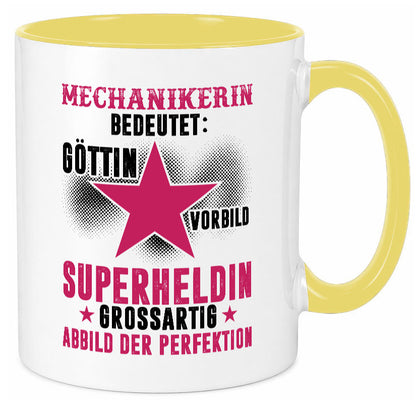 Bedeutung von Mechanikerin | KFZ Geschenkidee Humor Tasse