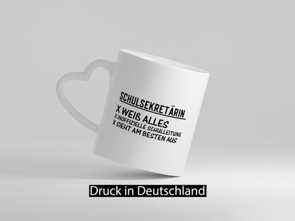 Schulsekretärin weiß alles | Schule sieht am besten aus lustiger Spruch