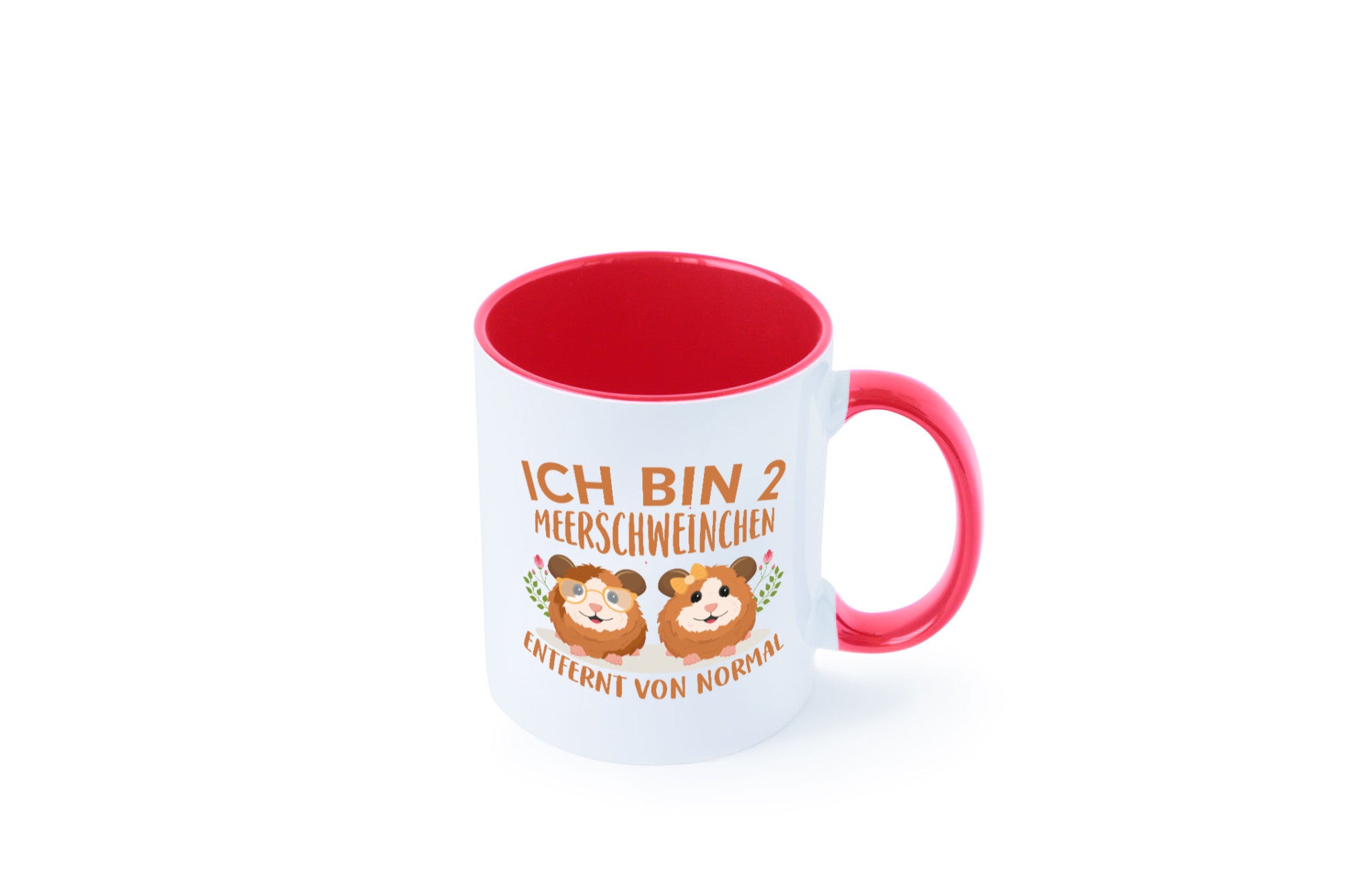 Zwei Meerschweinchen | Tierfreund Tasse Tier Liebe lustig Tierliebhaber Humor