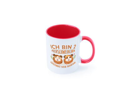 Zwei Meerschweinchen | Tierfreund Tasse Tier Liebe lustig Tierliebhaber Humor