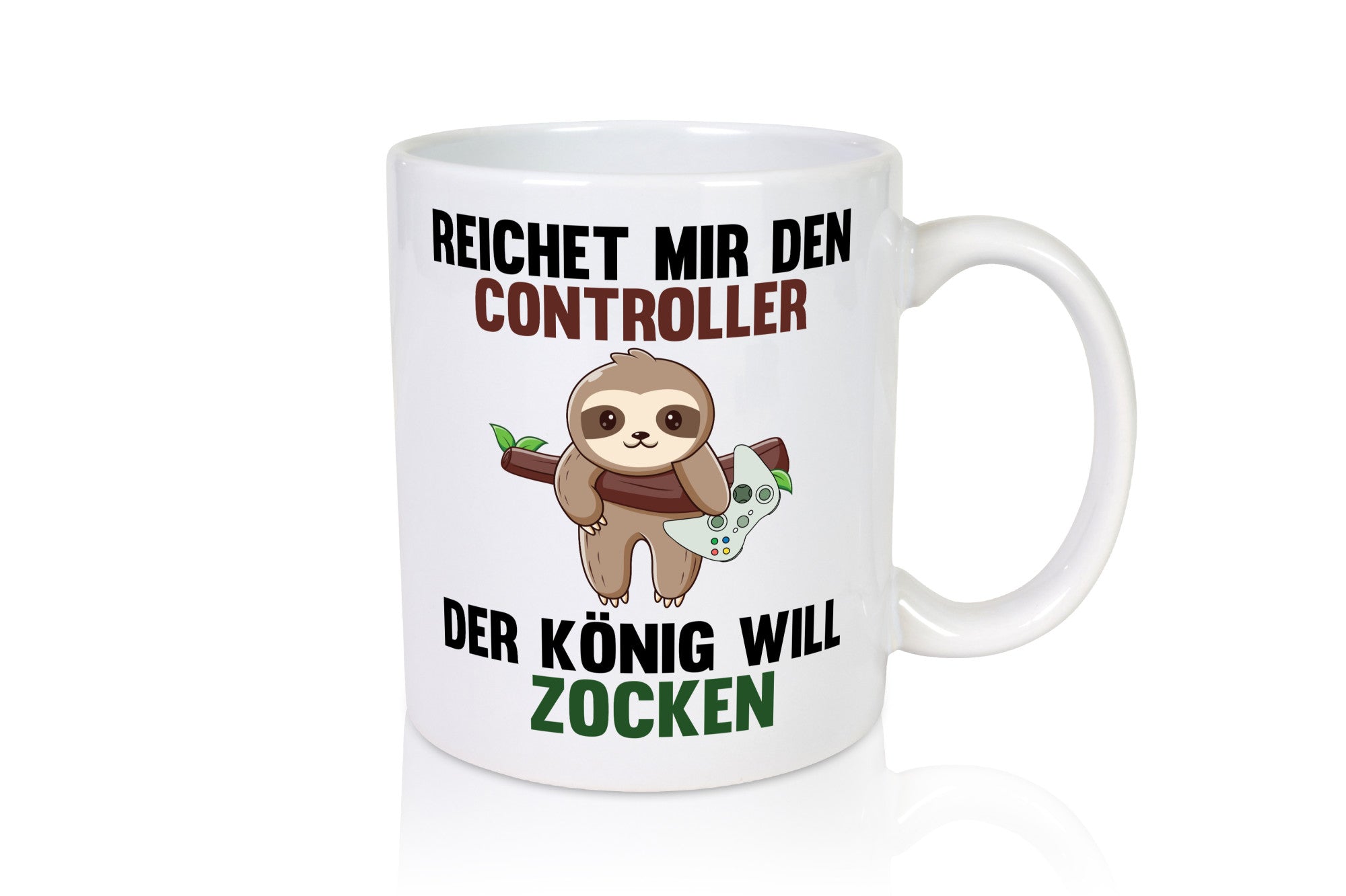 Der gamer will Zocken | Faultier Zocker Geschenkidee Tierliebhaber Humor Tasse