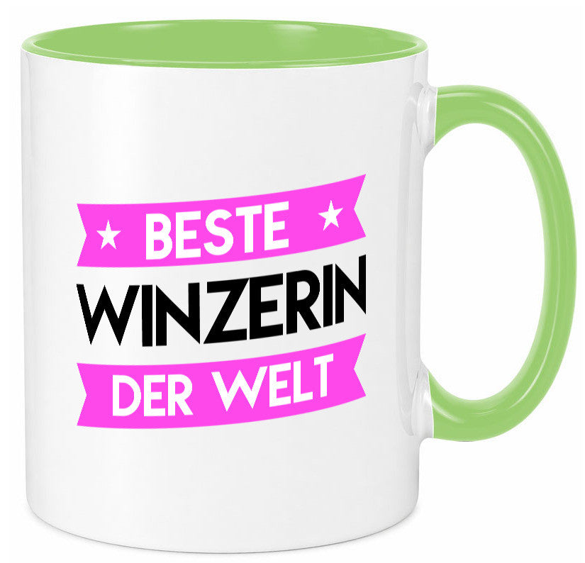 Beste Winzerin | Weinbauer Wein Geschenk Humor Geschenkidee lustiger Spruch Tasse