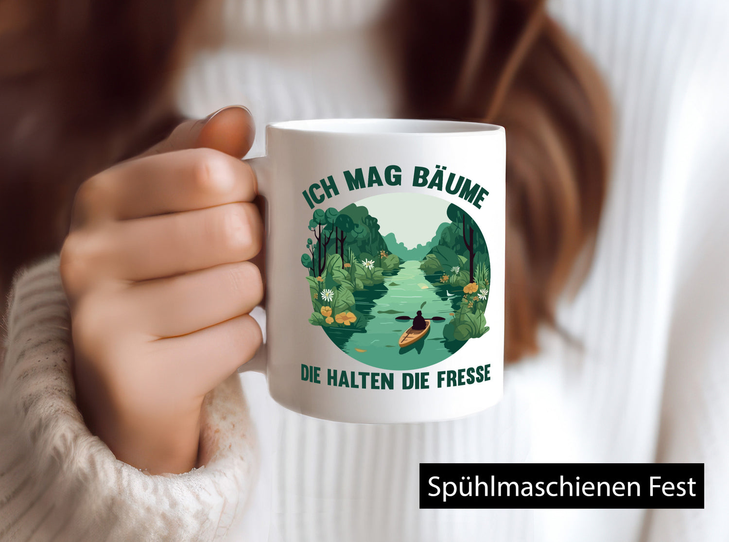 Ich mag Bäume die halten Fresse | Natur Wald lustiger Spruch Geschenk Humor