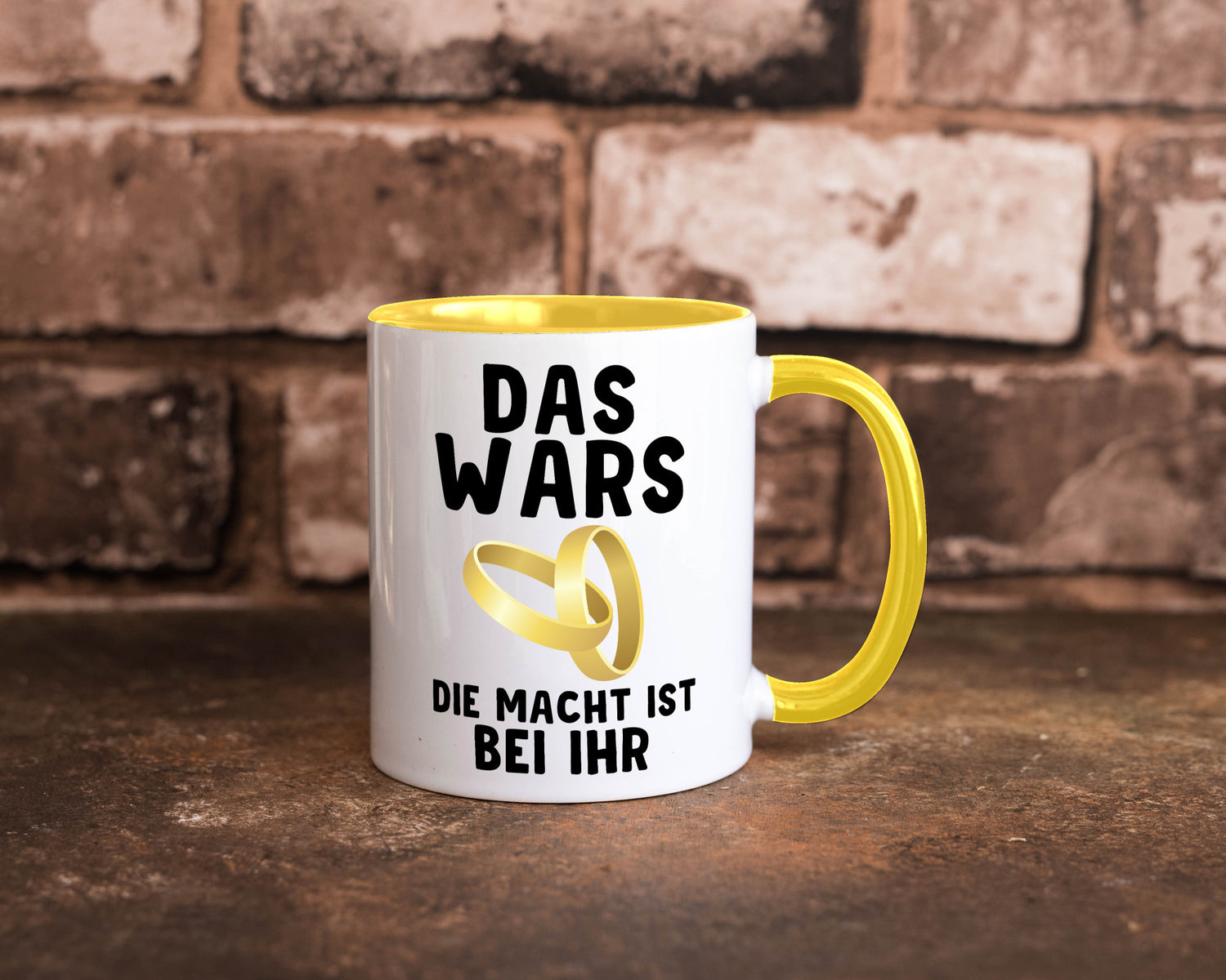 Die macht ist bei ihr | Hochzeit Tasse Ehemann Ehe Geschenk Humor Geschenkidee