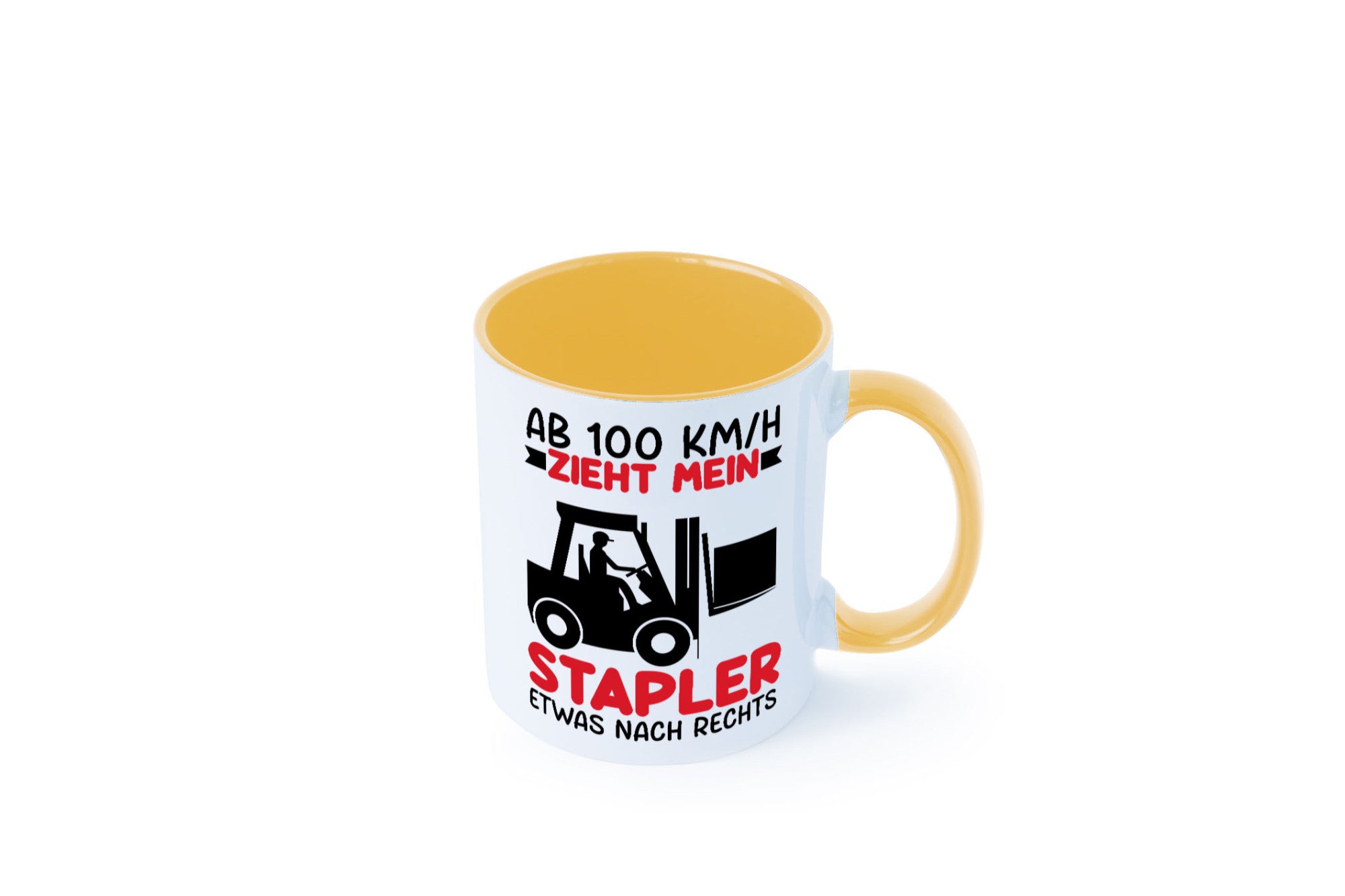 Stapler zieht nach Rechts | Staplerfahrer Arbeit Geschenkidee Kollegen Büro