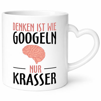 Denken ist wie Googeln | Krass lustiger Spruch Gehirn lustig Humor Geschenkidee