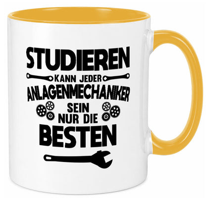 Nur die besten werden Anlagenmechaniker Humor Geschenkidee Tasse