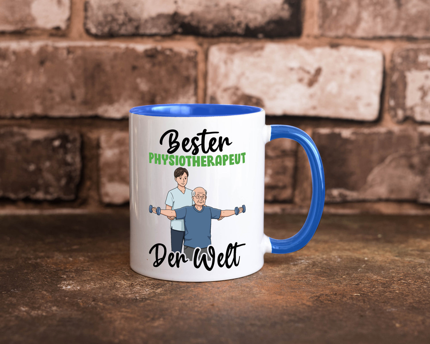 Bester Physiotherapeut v3 Geschenk Humor Geschenkidee lustiger Spruch Tasse