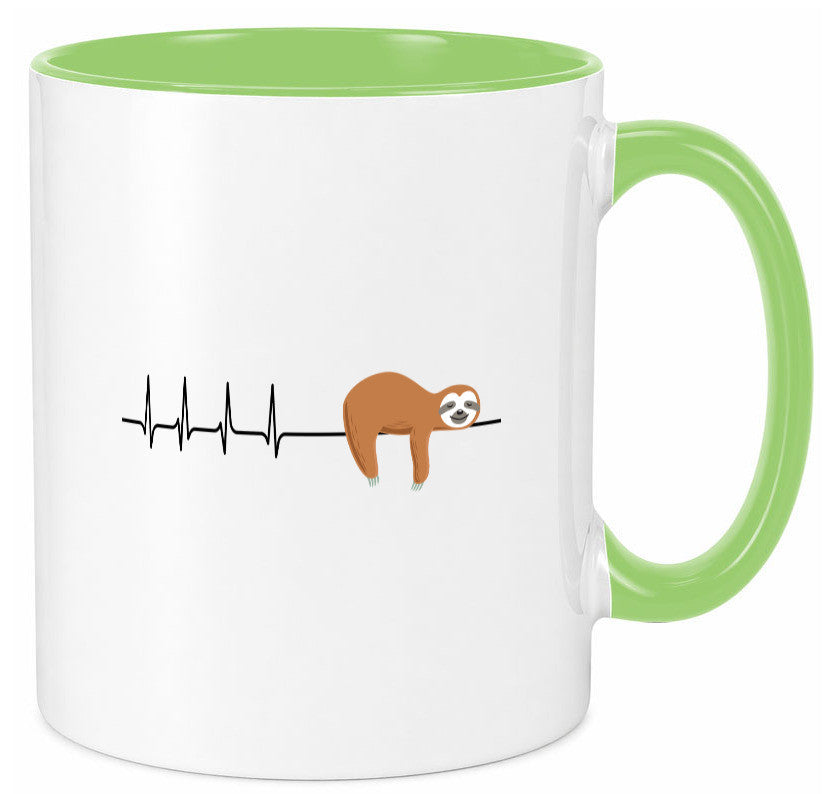 Herzschlag Faultier | Faulheit Morgenmuffel faul Humor Tierliebhaber