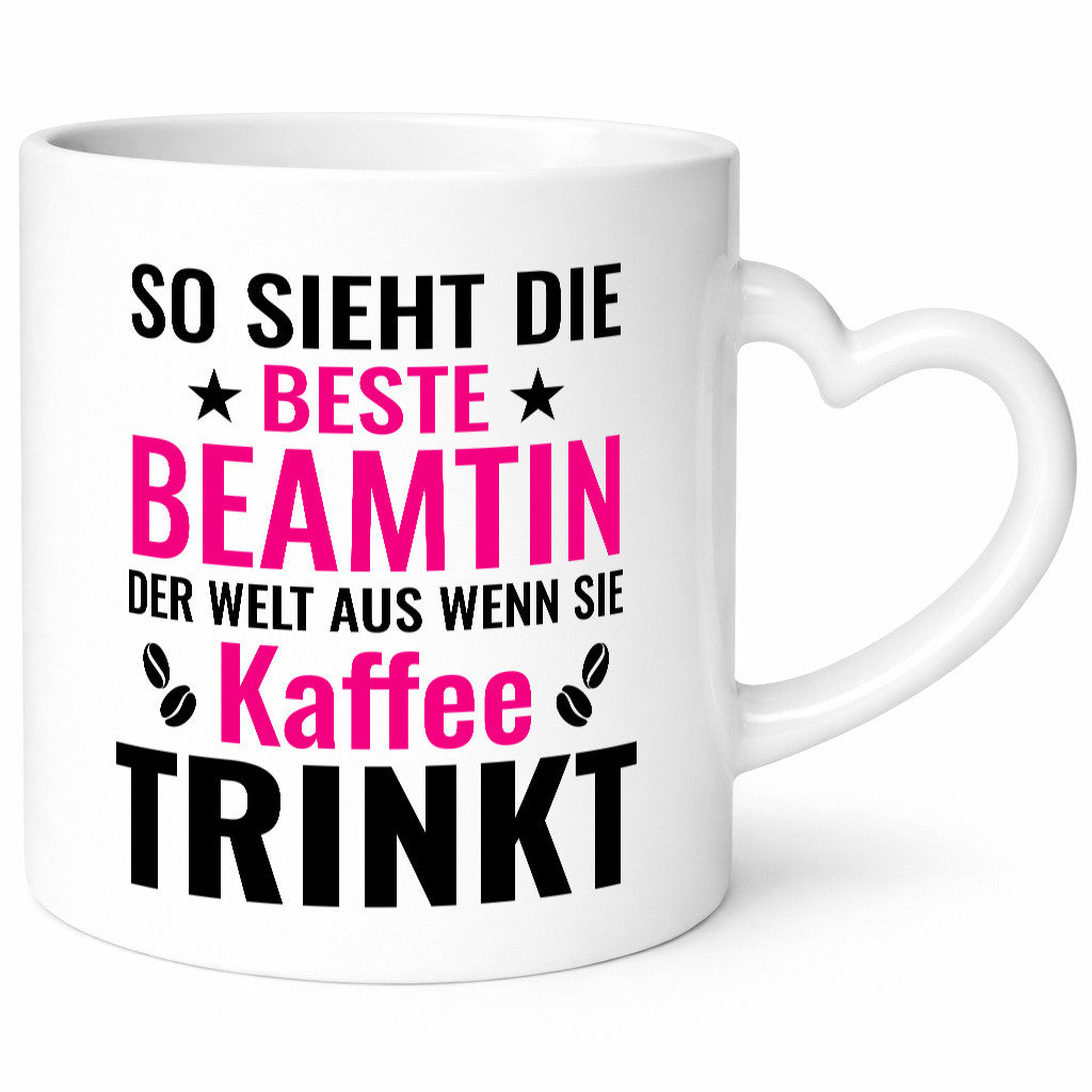 Kaffee trinkt: Beamtin | Verbeamtung Dienst Humor Geschenkidee Tasse
