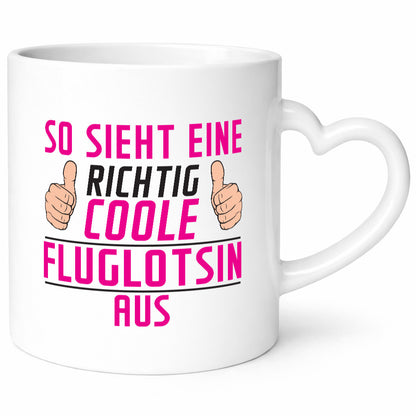 Richtig Coole Fluglotsin | Flughafen Flugverkehr Humor Geschenkidee Tasse
