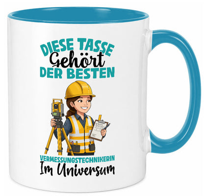 Im Universum: Vermessungstechnikerin | Techniker lustiger Spruch Geschenk Humor