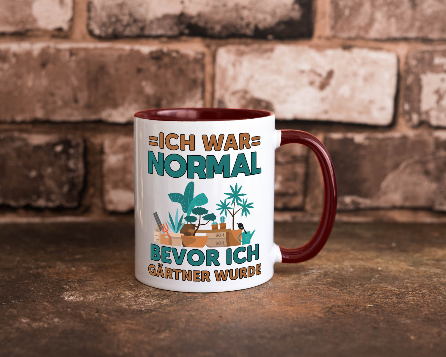 Ich war normal bevor Gärtner wurde | Garten lustiger Spruch Geschenk Humor