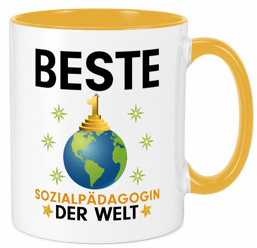 Welt Beste Sozialpädagogin | Humor Pädagogin Geschenkidee Tasse