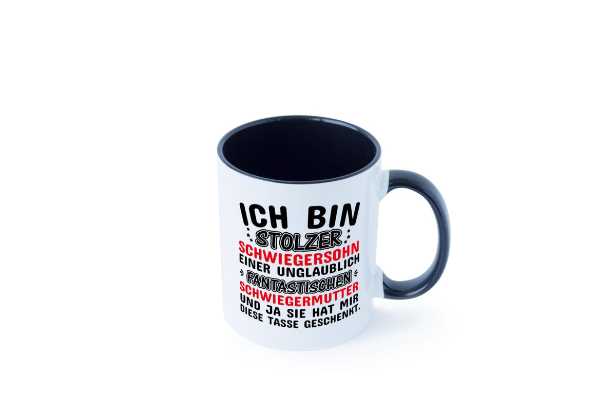 Stolzer Schwiegersohn einer Schwiegermutter Geschenkidee Familie Humor Tasse