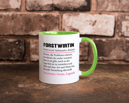 Forstwirtin | Beruf Spruch Forst Wirtin Humor Arbeit Kollegen Büro Geschenkidee