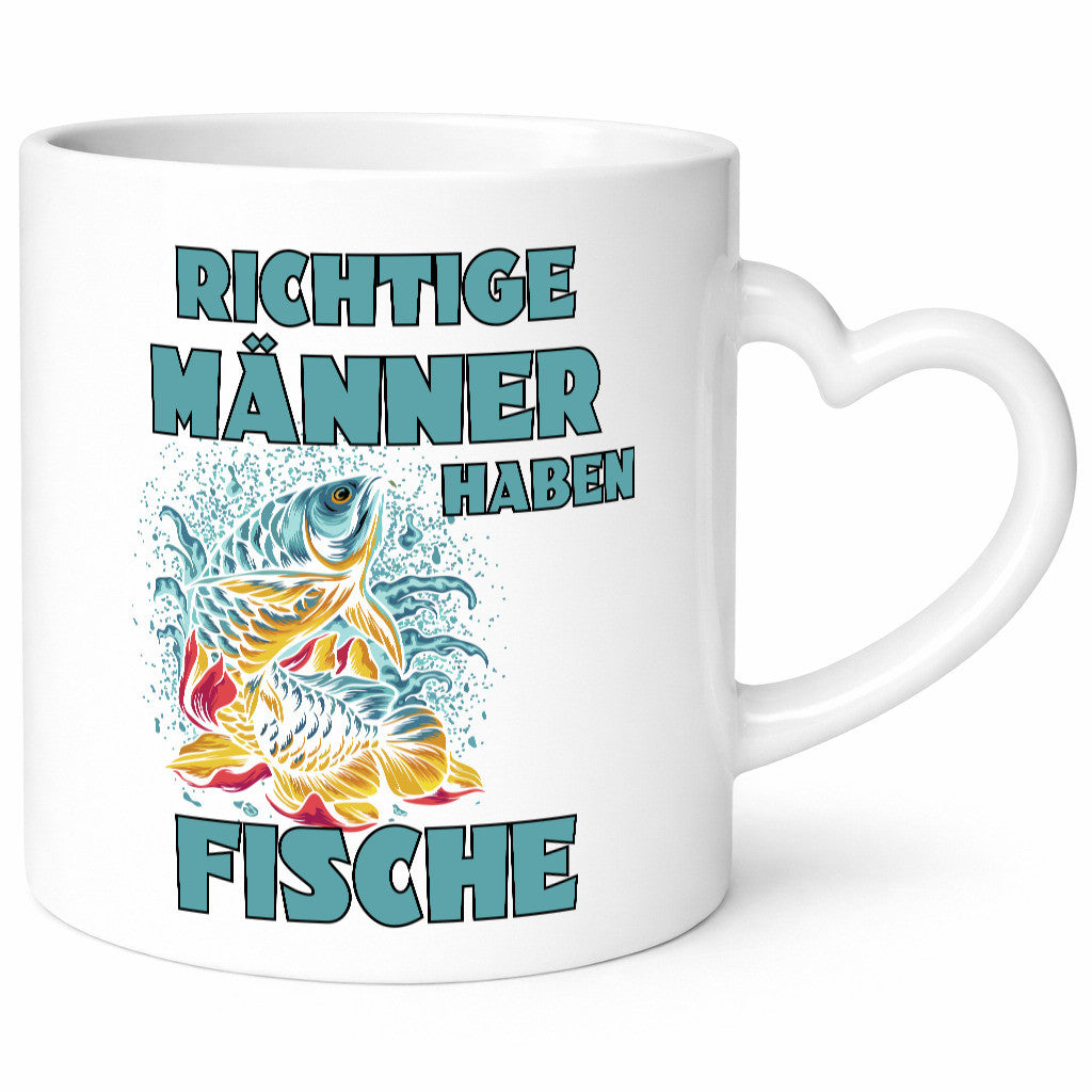 Richtige Männer haben Fische | Aquarium Humor Geschenkidee Tasse