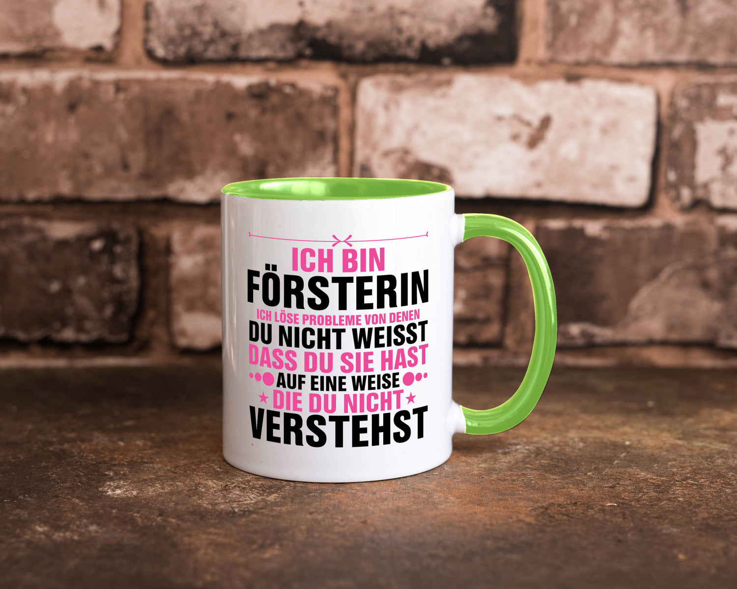 Löse Probleme: Försterin | Forst Arbeit lustiger Spruch Geschenk Kollegen Büro