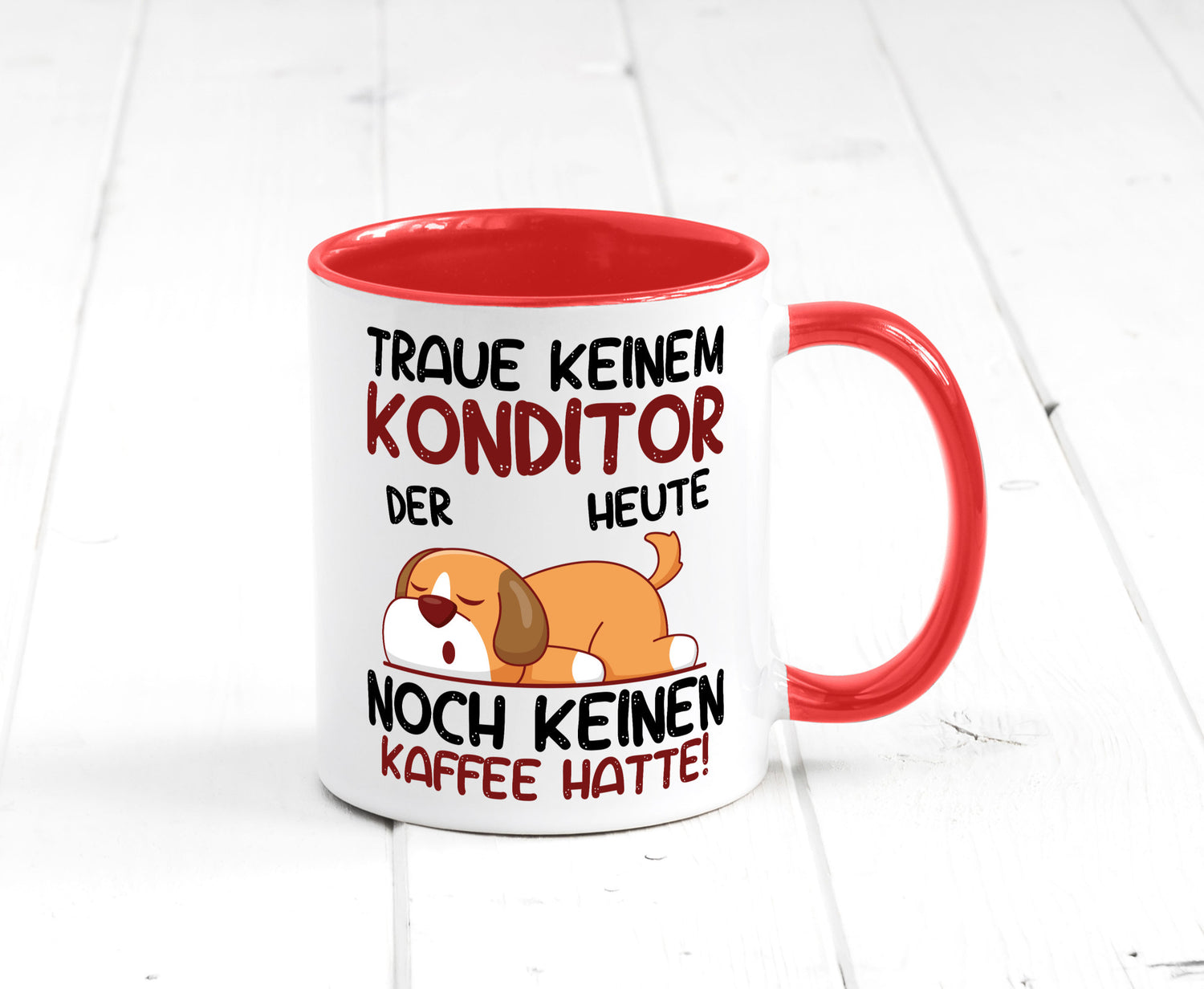 Traue keinem Konditor | Konditorei Humor Geschenkidee Tasse