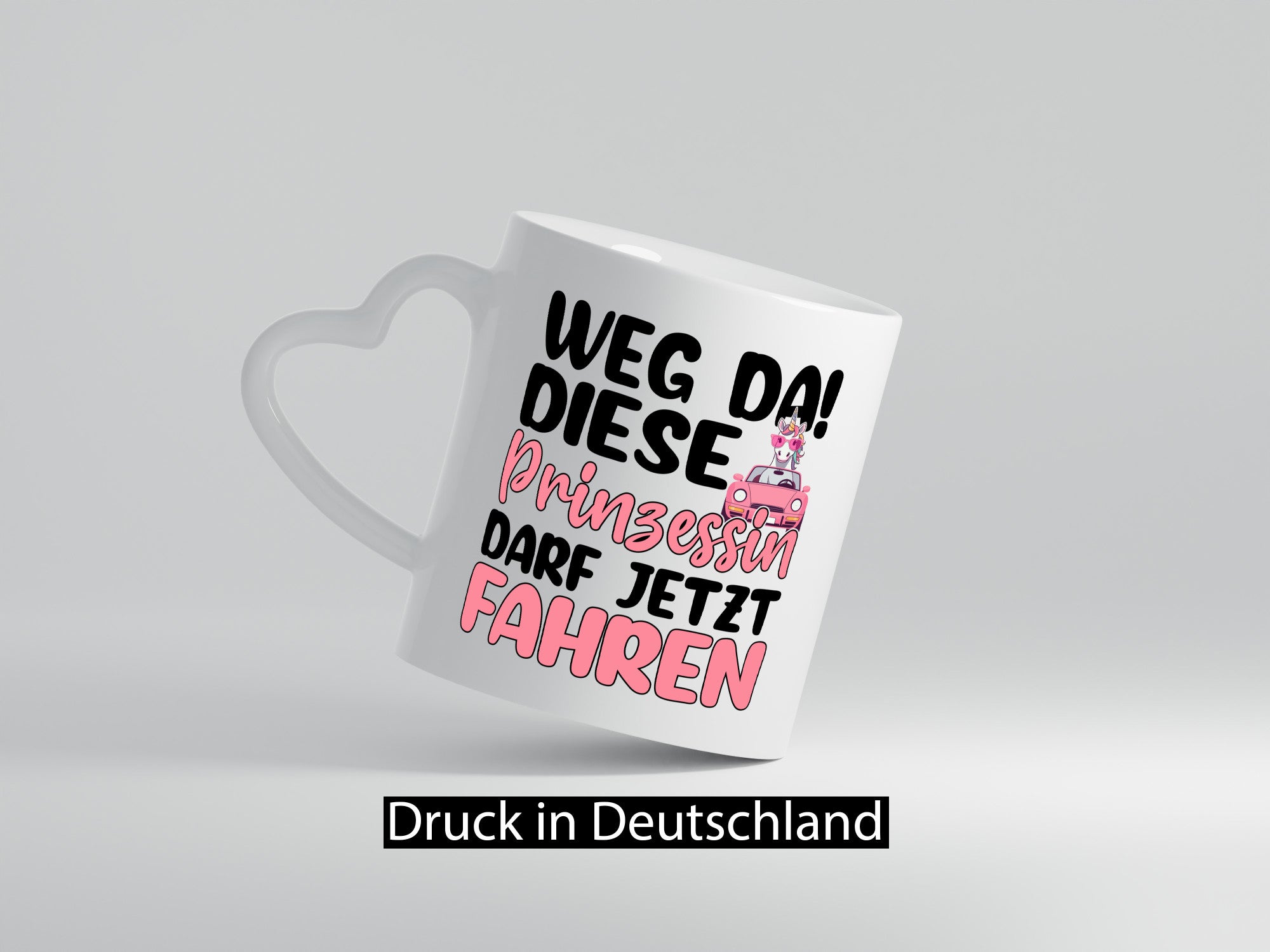 Prinzessin darf jetzt Fahren | Führerschein Einhorn lustiger Spruch Geschenk
