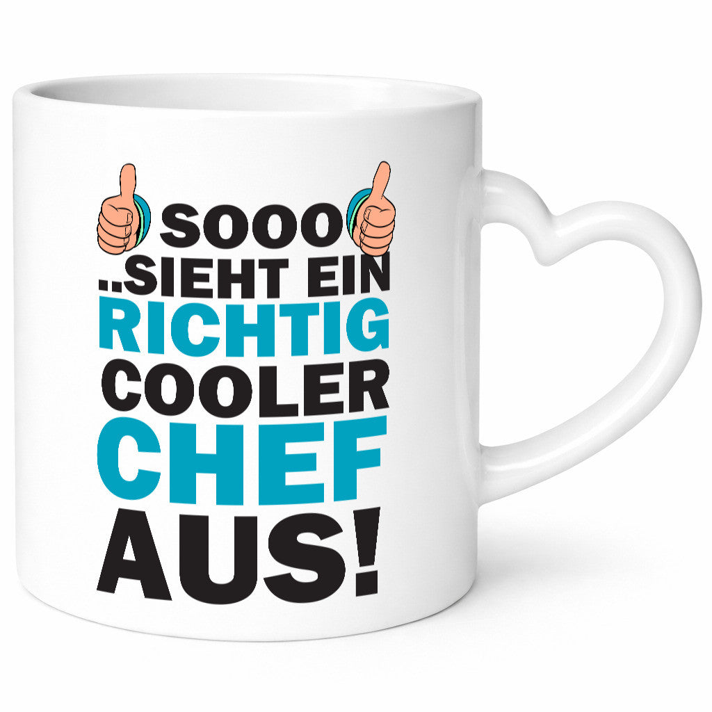 Richtig cooler Chef | Büro Arbeitgeber Mitarbeiter lustiger Spruch Geschenk