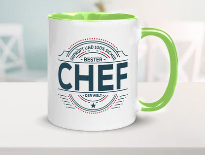 Geprüft und sicher: Chef | Führungskraft Vorgesetzter lustig Arbeit Kollegen